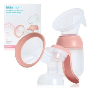 FRIDA 2-in-1 Manual + Silicone Suction Breast Pump